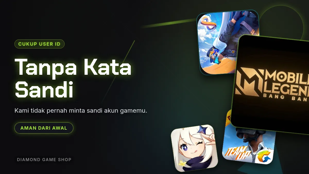 Tanpa kata sandi akun game, cukup User ID