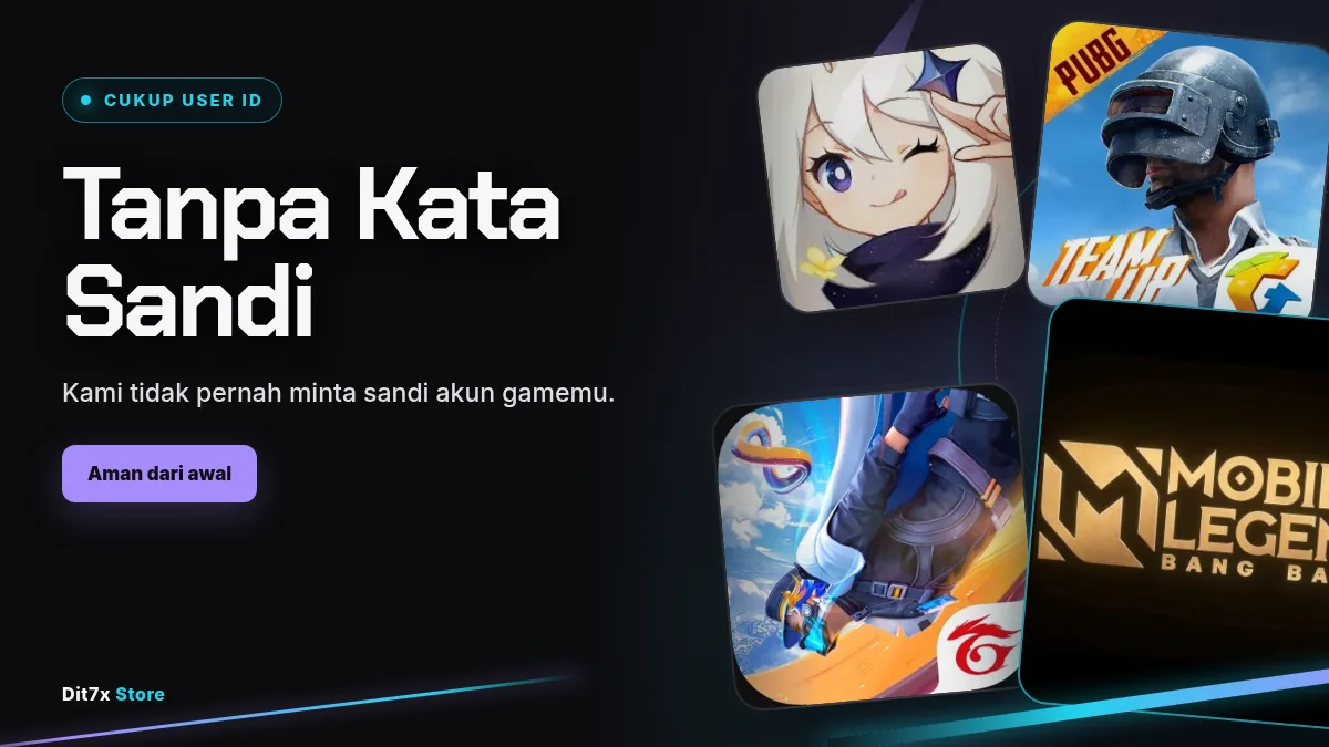Tanpa kata sandi akun game, cukup User ID