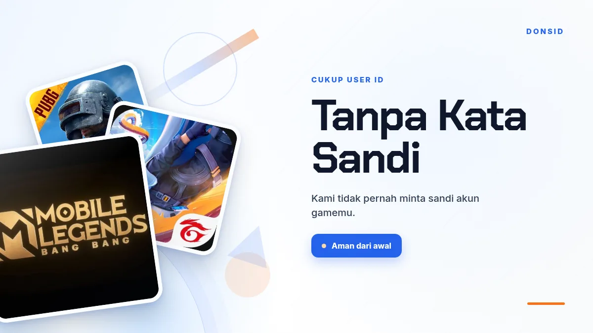 Tanpa kata sandi akun game, cukup User ID