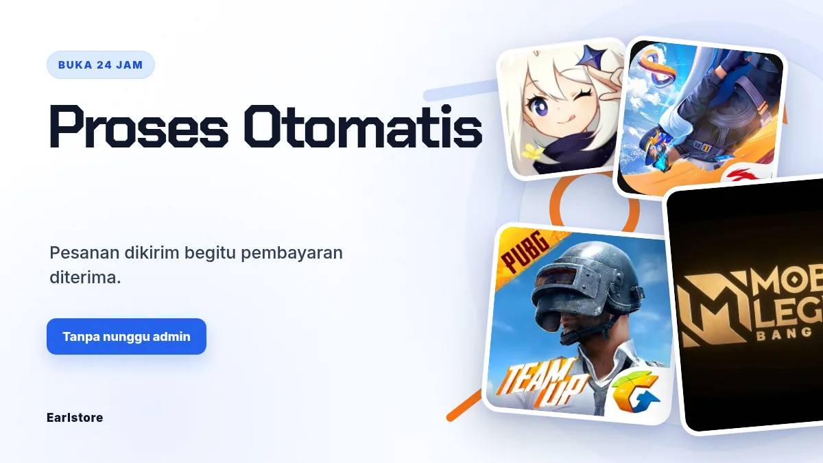 Proses otomatis, buka 24 jam