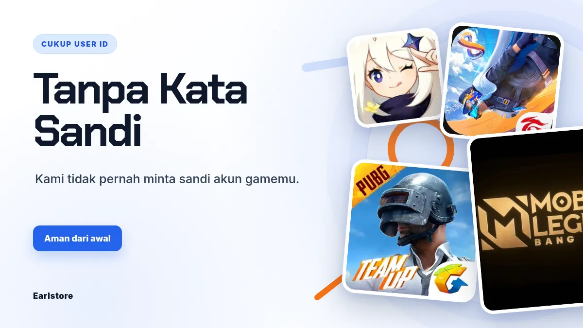 Tanpa kata sandi akun game, cukup User ID