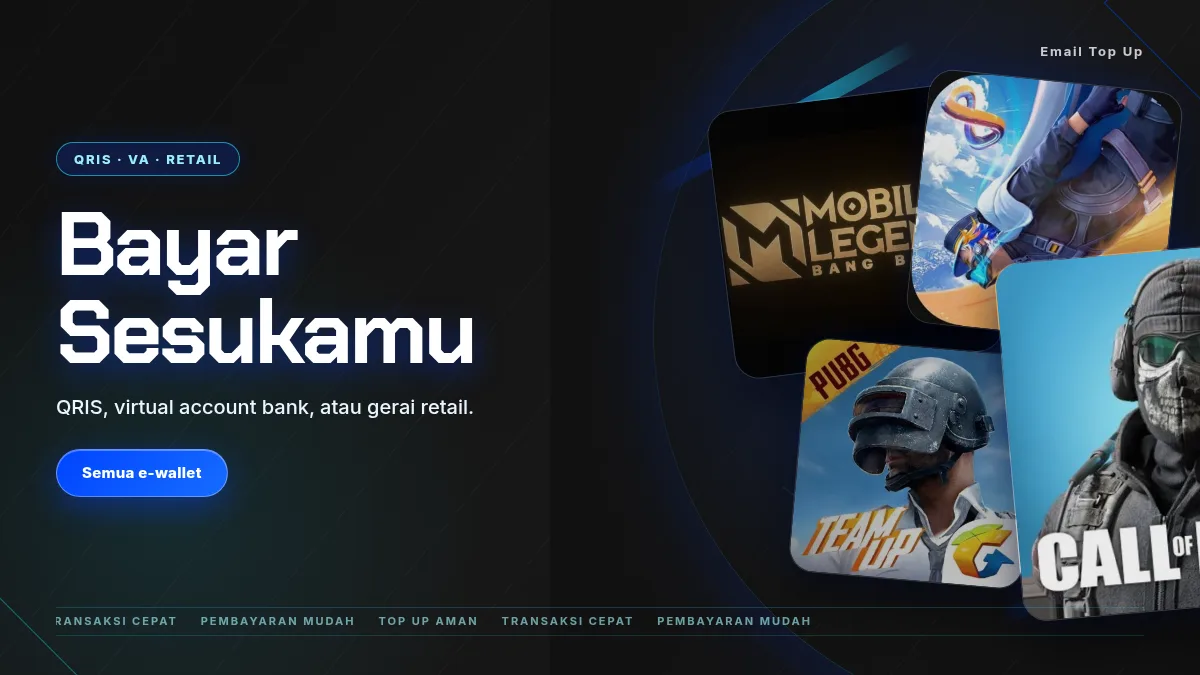 Bayar pakai QRIS, virtual account, atau gerai retail
