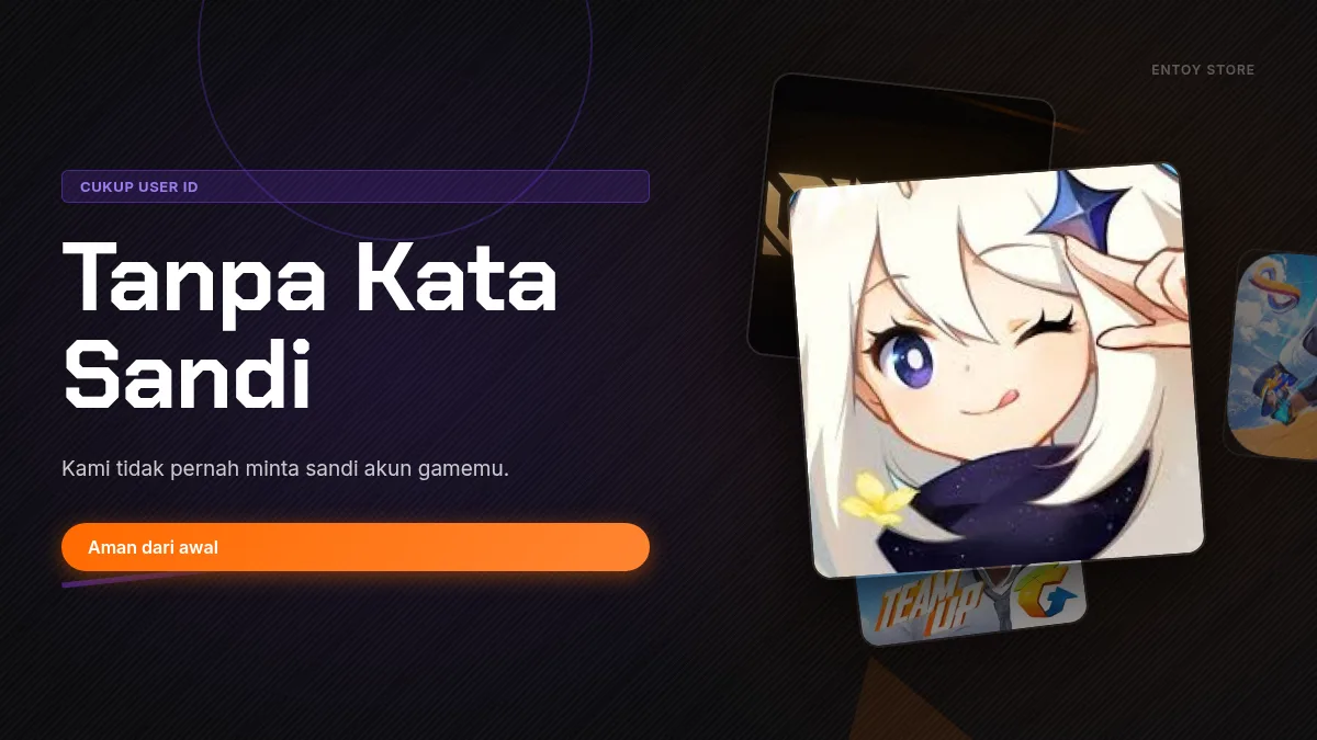 Tanpa kata sandi akun game, cukup User ID