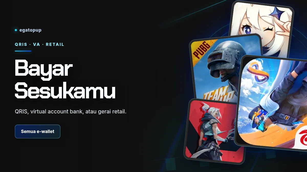 Bayar pakai QRIS, virtual account, atau gerai retail