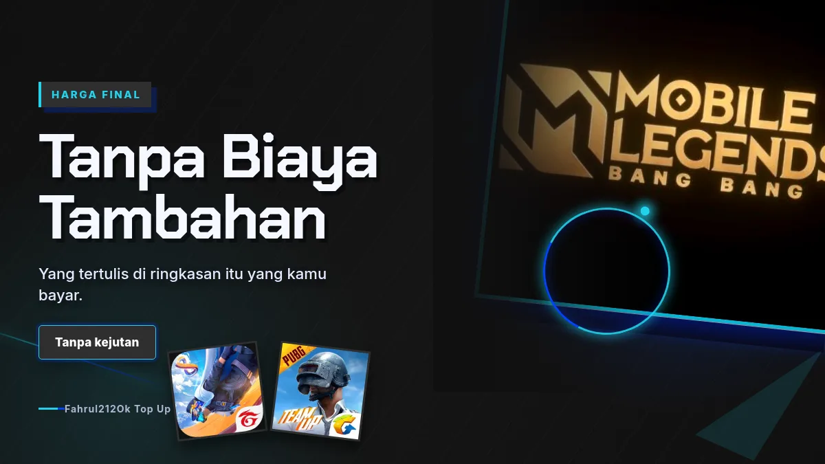 Harga final, tanpa biaya tambahan di halaman bayar