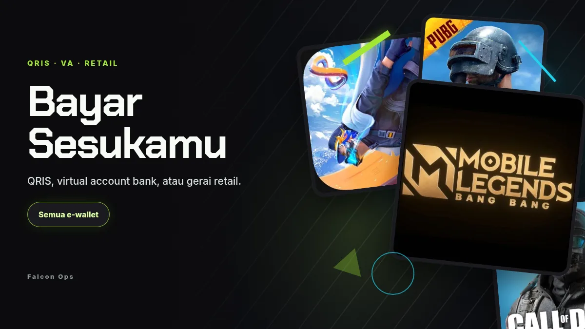 Bayar pakai QRIS, virtual account, atau gerai retail