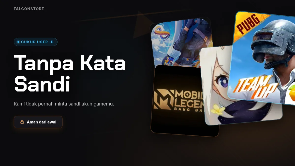 Tanpa kata sandi akun game, cukup User ID