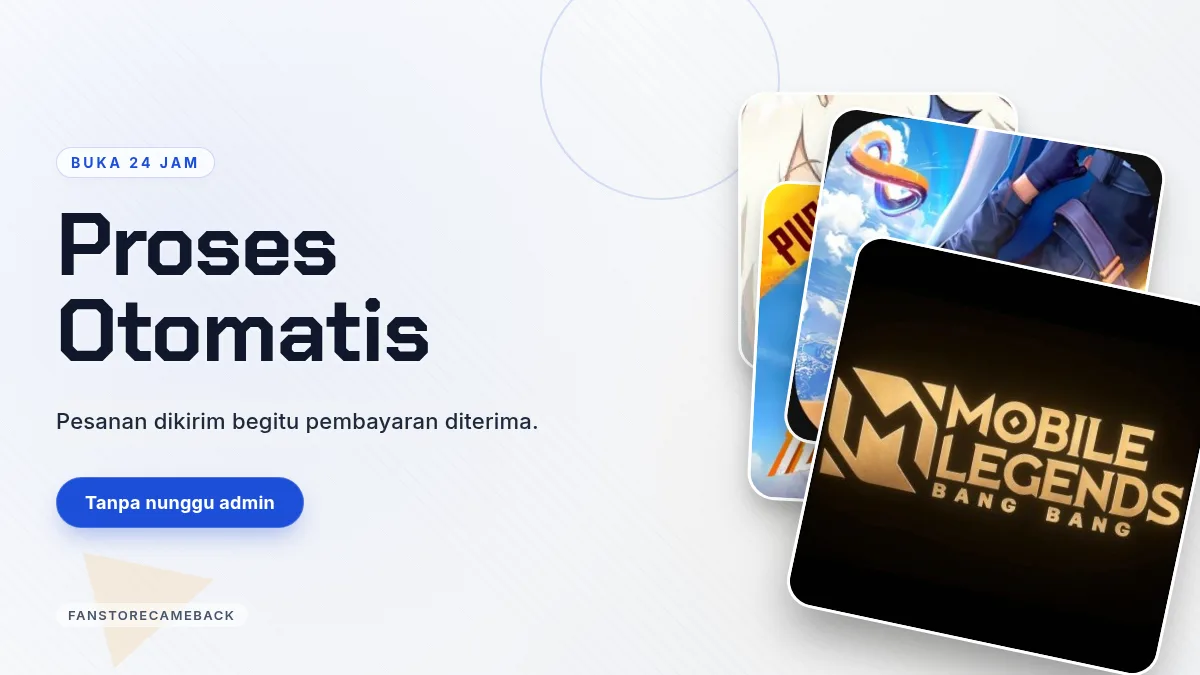 Proses otomatis, buka 24 jam