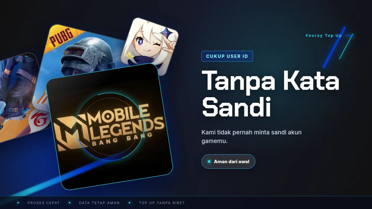 Tanpa kata sandi akun game, cukup User ID