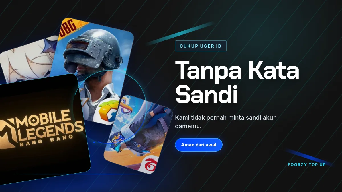 Tanpa kata sandi akun game, cukup User ID