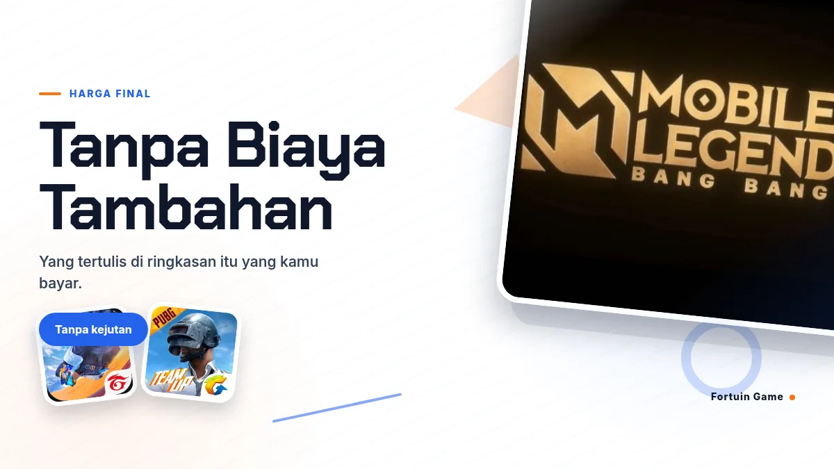 Harga final, tanpa biaya tambahan di halaman bayar