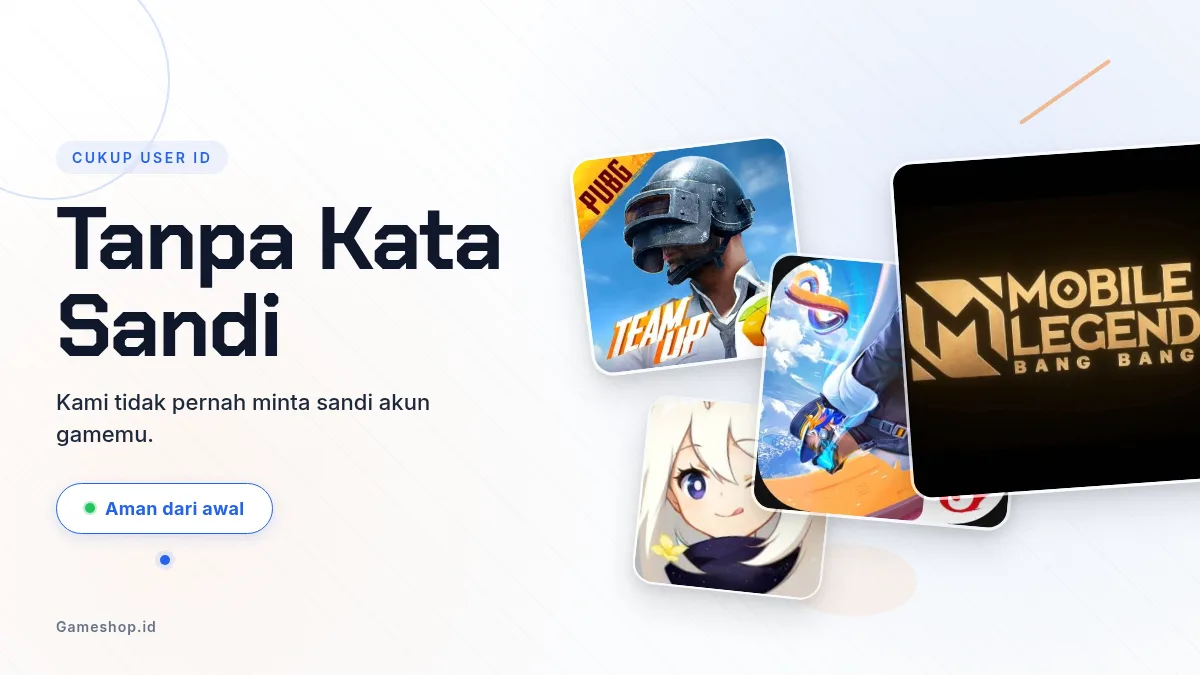 Tanpa kata sandi akun game, cukup User ID