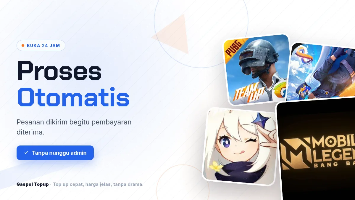 Proses otomatis, buka 24 jam