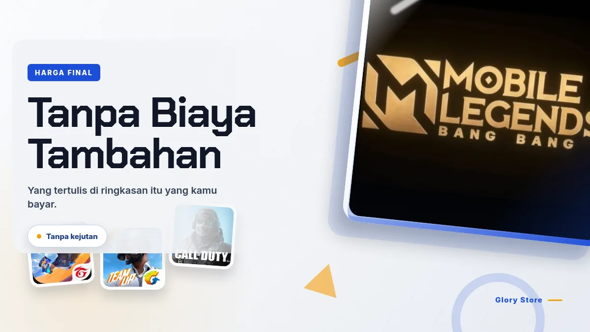 Harga final, tanpa biaya tambahan di halaman bayar