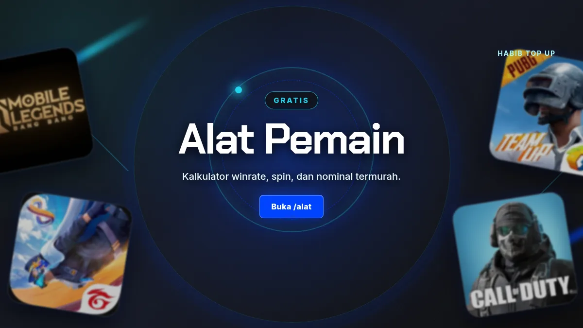 Alat pemain: kalkulator winrate, spin, dan nominal