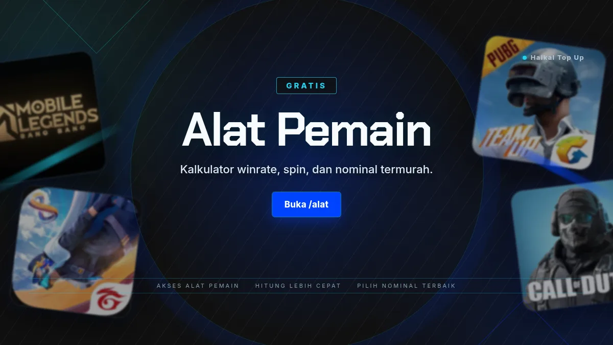 Alat pemain: kalkulator winrate, spin, dan nominal