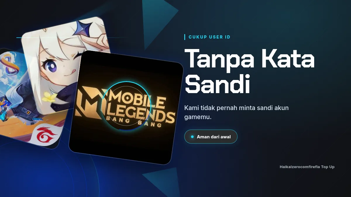 Tanpa kata sandi akun game, cukup User ID