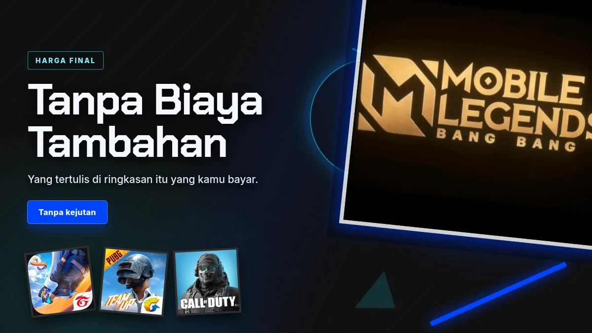 Harga final, tanpa biaya tambahan di halaman bayar