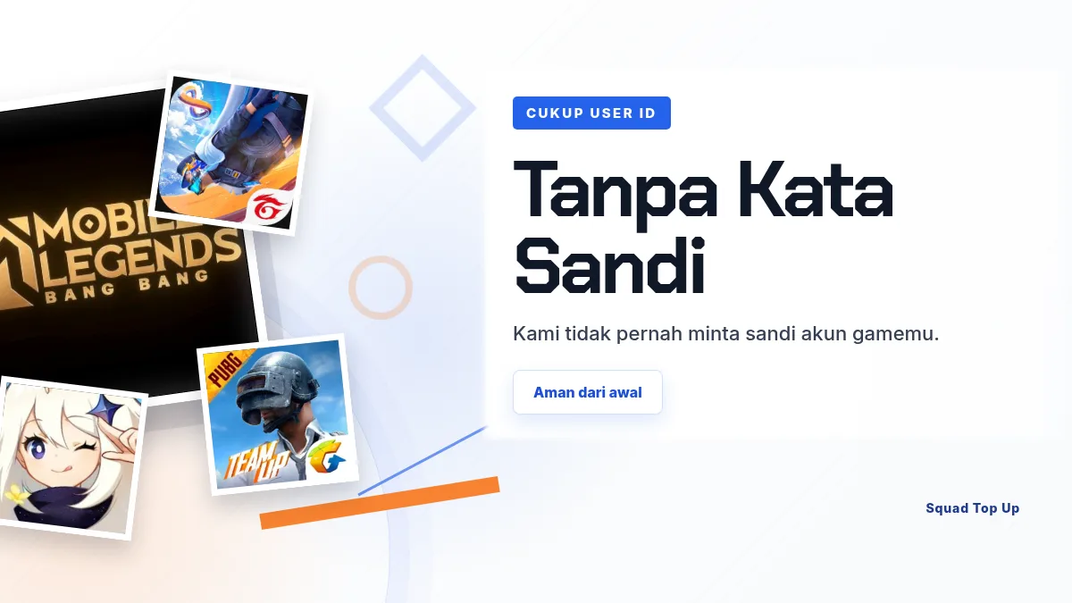 Tanpa kata sandi akun game, cukup User ID