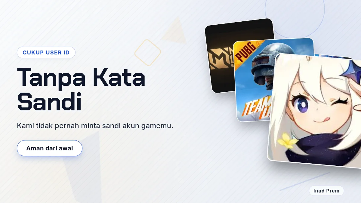 Tanpa kata sandi akun game, cukup User ID
