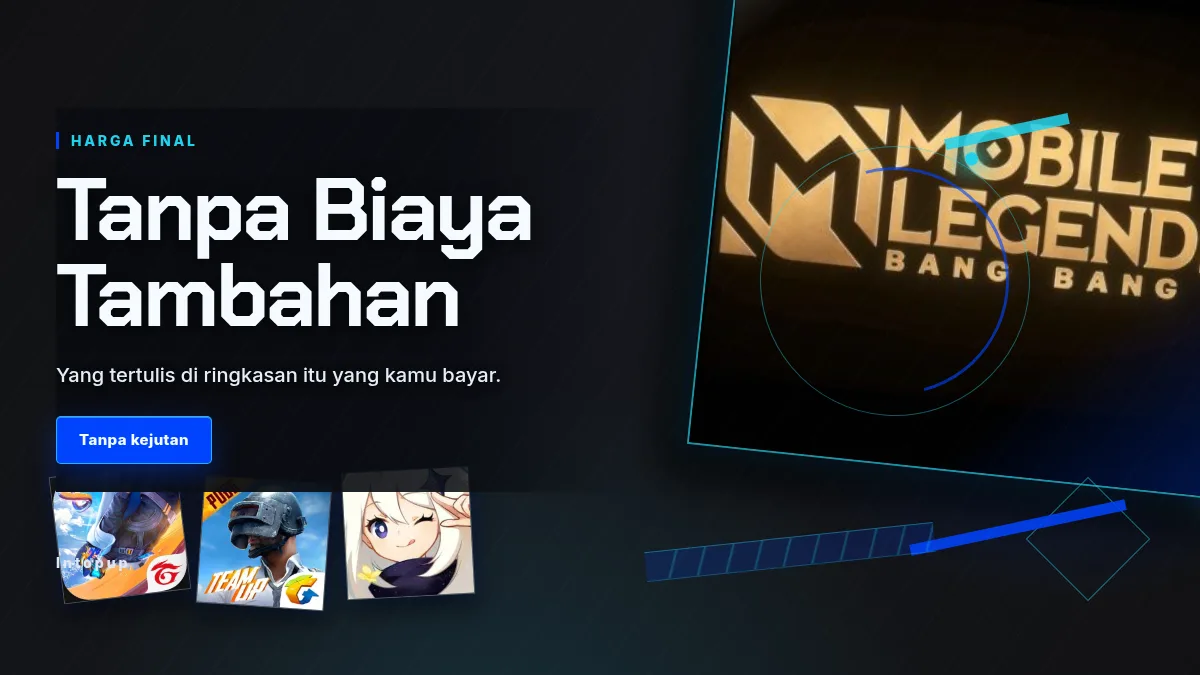 Harga final, tanpa biaya tambahan di halaman bayar