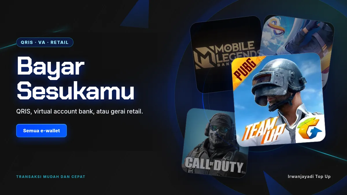 Bayar pakai QRIS, virtual account, atau gerai retail
