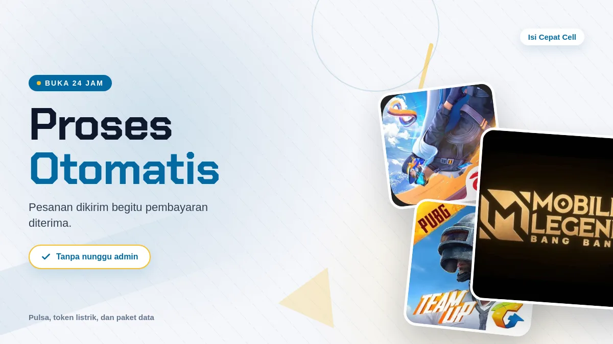 Proses otomatis, buka 24 jam