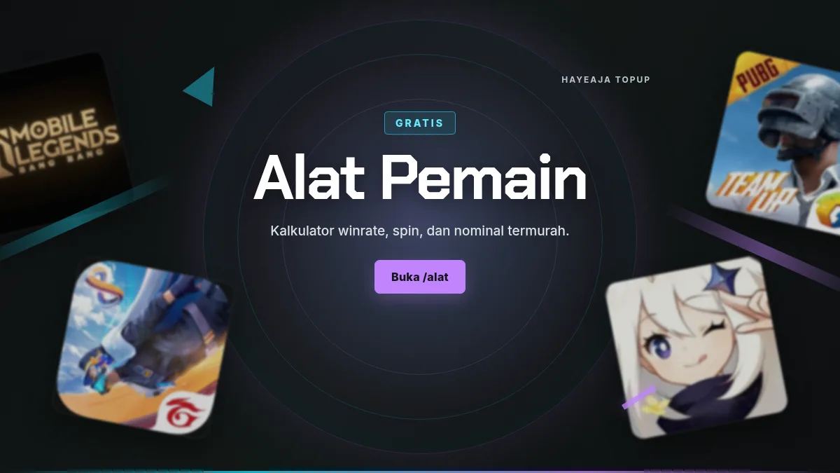Alat pemain: kalkulator winrate, spin, dan nominal