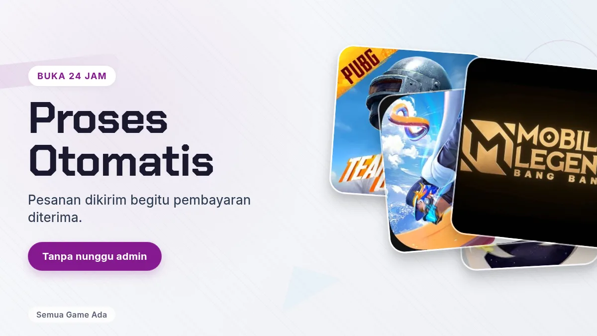 Proses otomatis, buka 24 jam