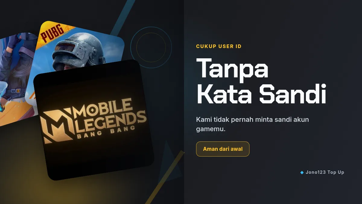 Tanpa kata sandi akun game, cukup User ID