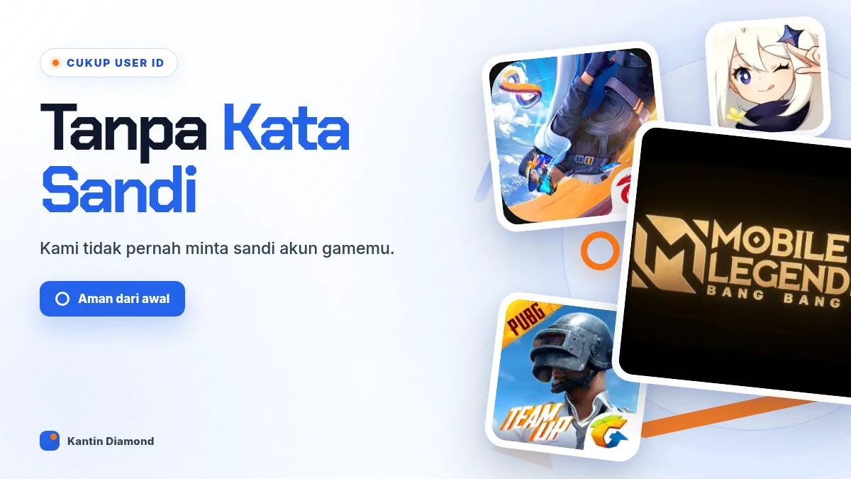 Tanpa kata sandi akun game, cukup User ID