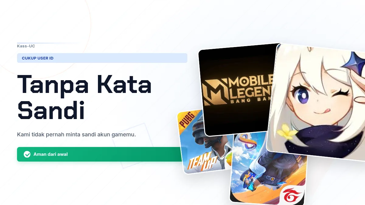 Tanpa kata sandi akun game, cukup User ID