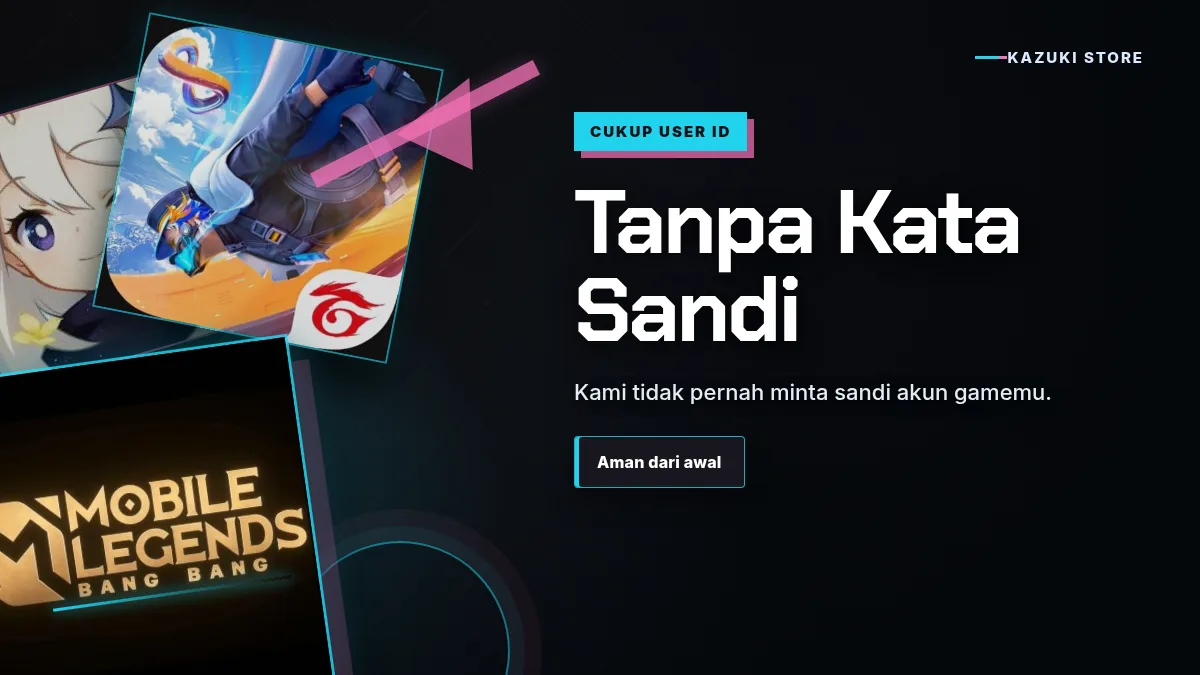 Tanpa kata sandi akun game, cukup User ID