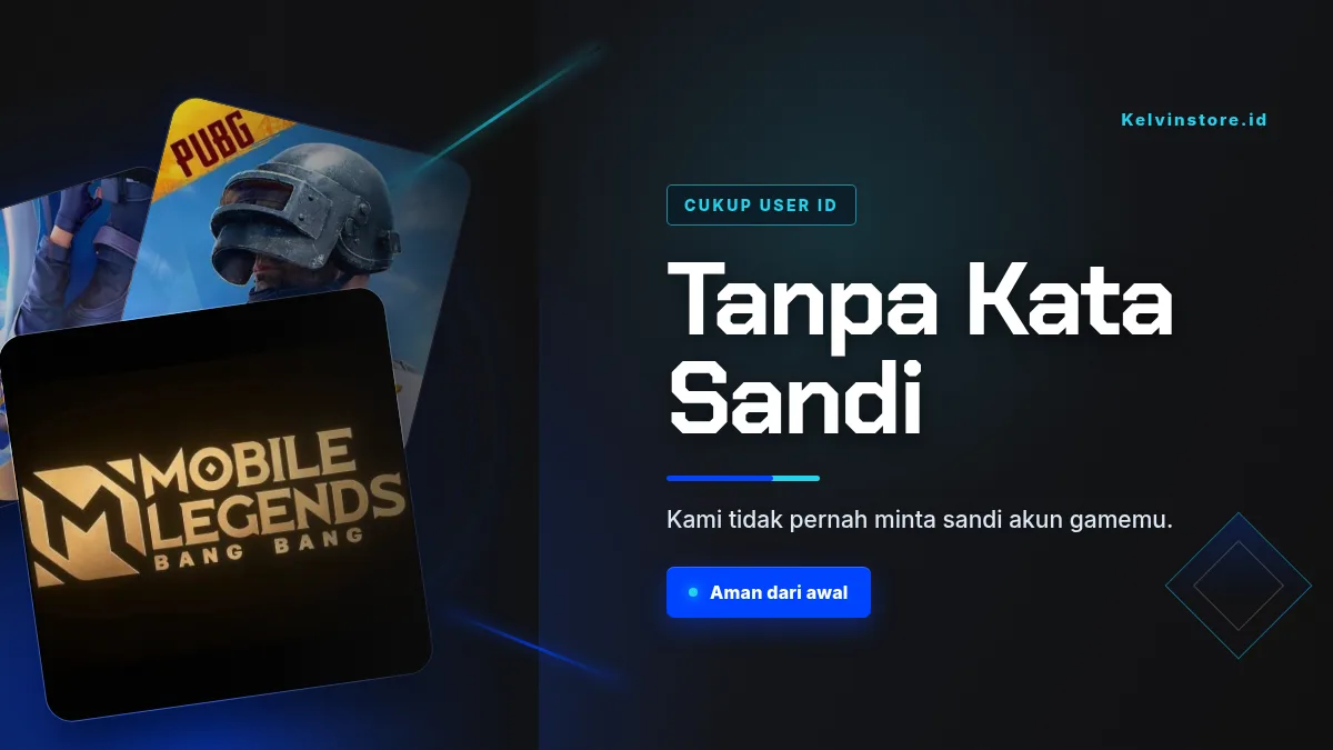 Tanpa kata sandi akun game, cukup User ID