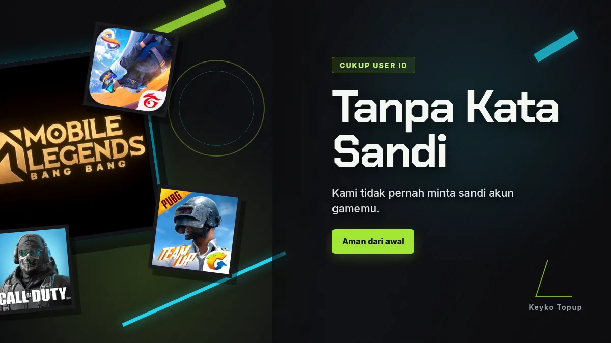 Tanpa kata sandi akun game, cukup User ID