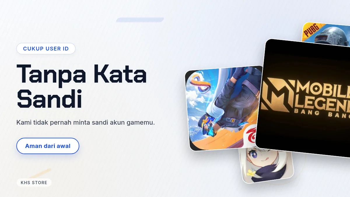 Tanpa kata sandi akun game, cukup User ID