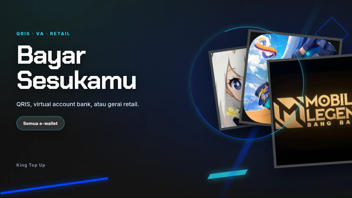Bayar pakai QRIS, virtual account, atau gerai retail