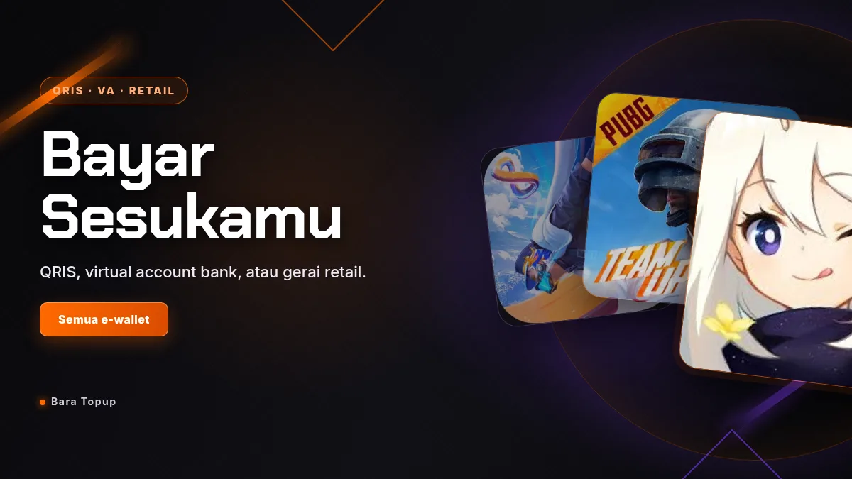 Bayar pakai QRIS, virtual account, atau gerai retail