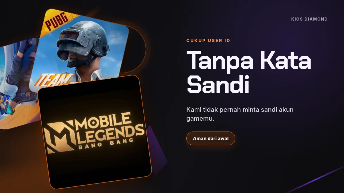 Tanpa kata sandi akun game, cukup User ID