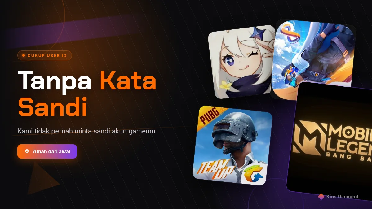 Tanpa kata sandi akun game, cukup User ID