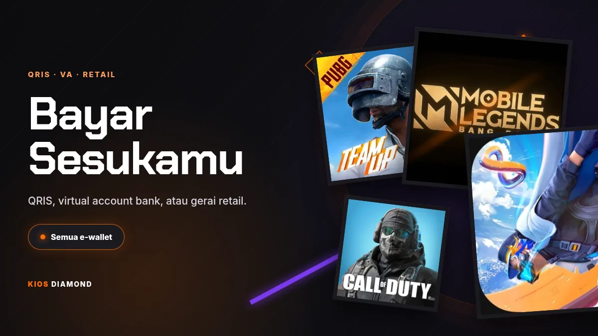 Bayar pakai QRIS, virtual account, atau gerai retail