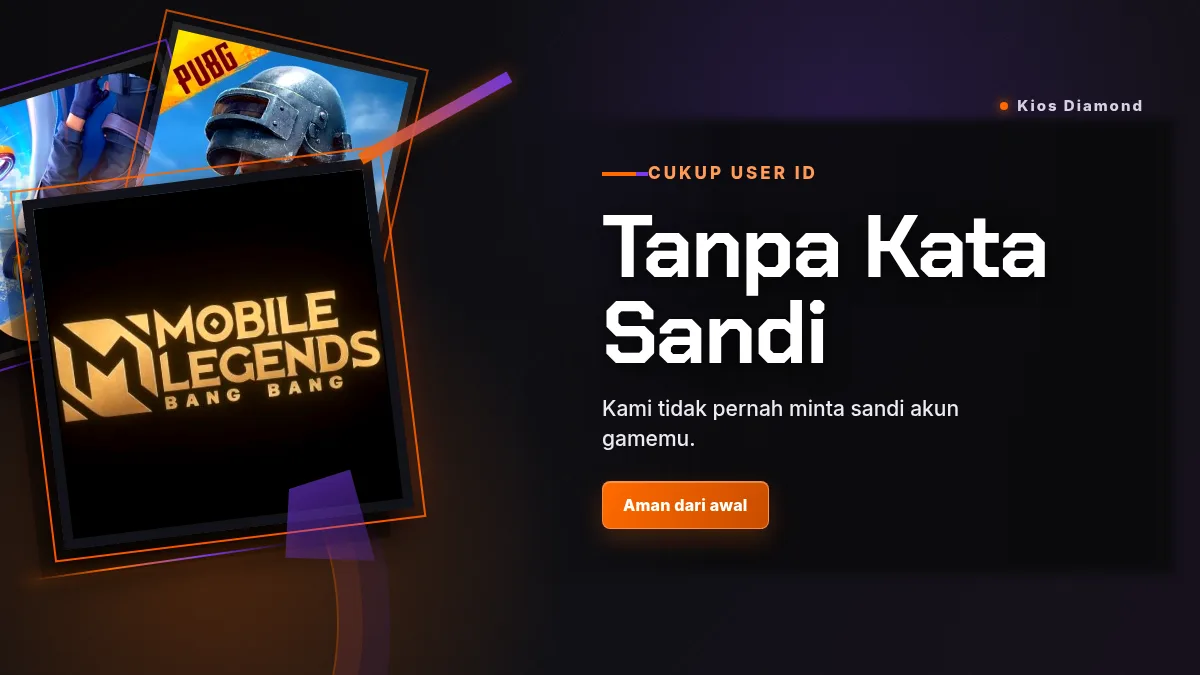 Tanpa kata sandi akun game, cukup User ID