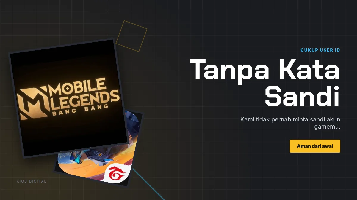 Tanpa kata sandi akun game, cukup User ID