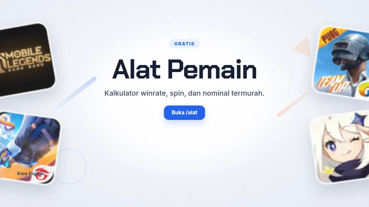 Alat pemain: kalkulator winrate, spin, dan nominal
