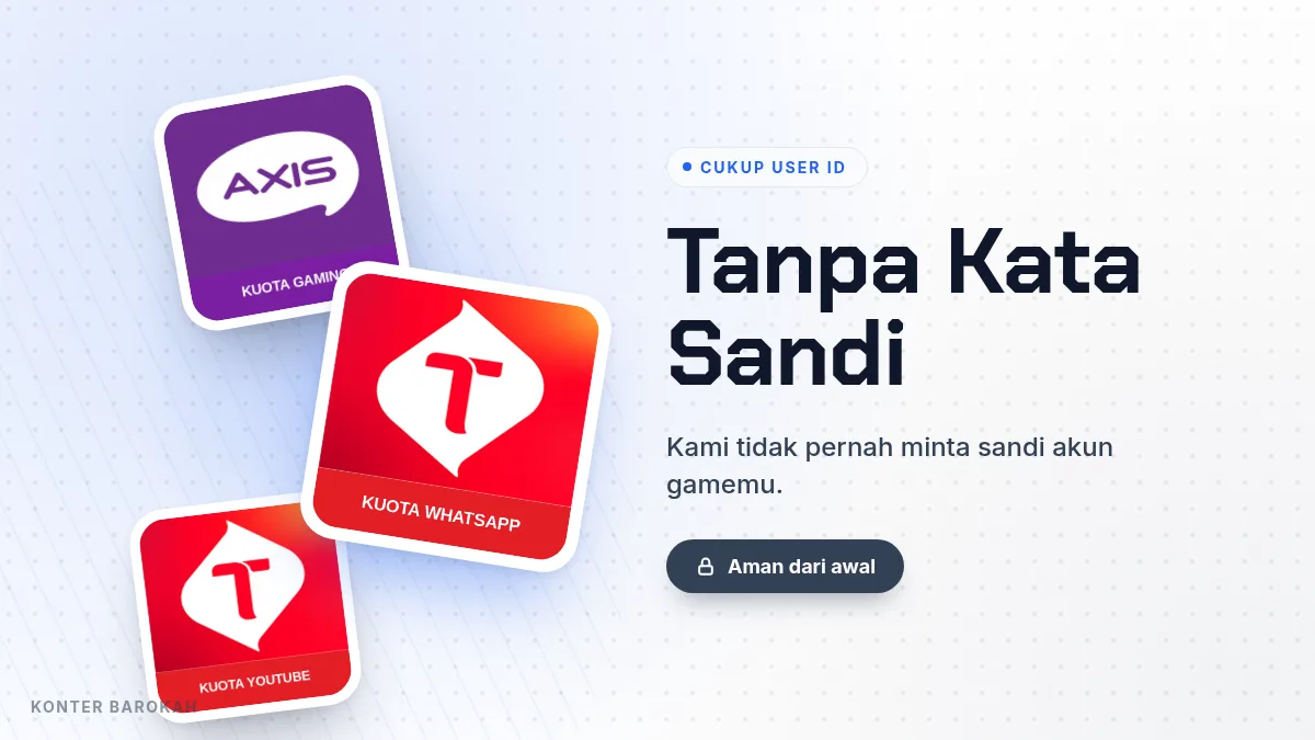 Tanpa kata sandi akun game, cukup User ID