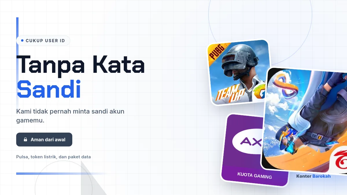 Tanpa kata sandi akun game, cukup User ID