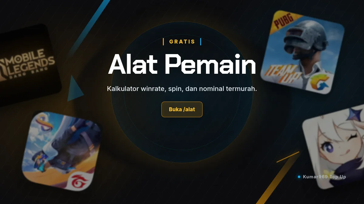 Alat pemain: kalkulator winrate, spin, dan nominal