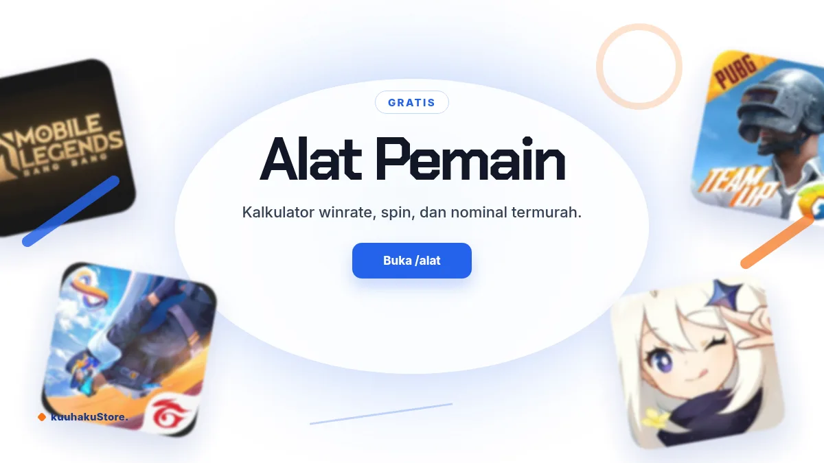 Alat pemain: kalkulator winrate, spin, dan nominal