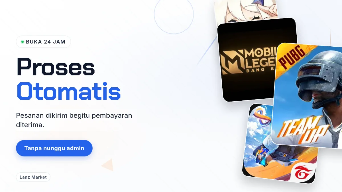 Proses otomatis, buka 24 jam