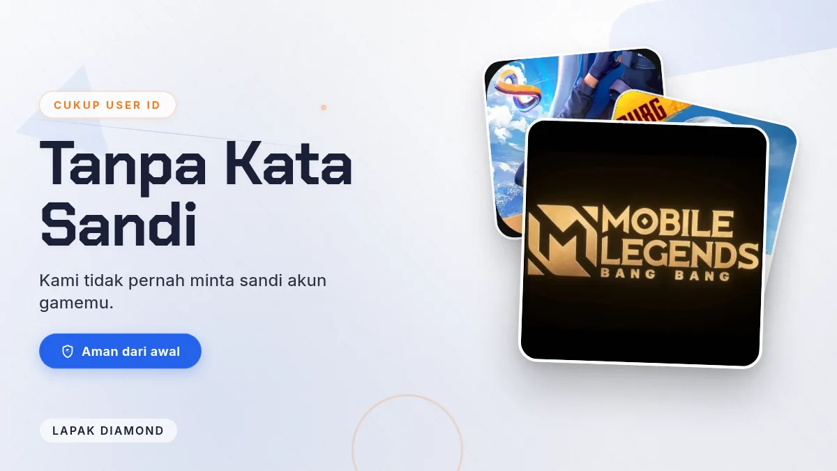 Tanpa kata sandi akun game, cukup User ID